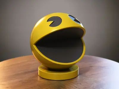 Pacman Headphone Stand  Cyborg Headset Stand 3D print model