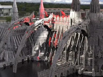 Cathedral Desert Stone Palace 6  3D model