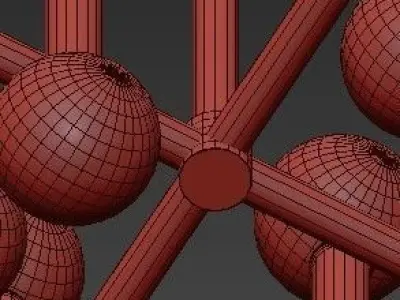 Meurice Rectangle Chandelier 3D model