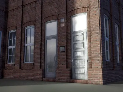 European Building 18 Low-poly 3D model