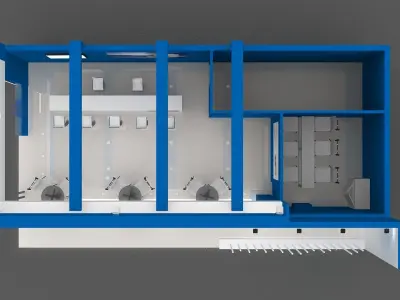 10 mtr x 6 mtr  Exhibition Stand  Free 3D print model