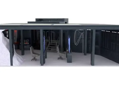 Set 3a Echo Base Control Room 1-12 Scale Blackseries 3D Model Pack