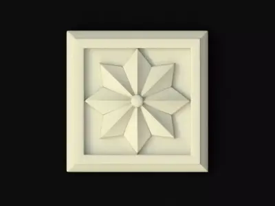 rosette decorative box 3D model