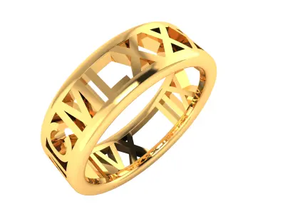 Women Ring  Render 3dm STL OBJ FBX Details 3D print model 211