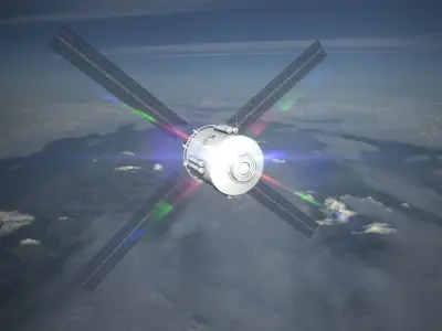 Cystellar Satellite Low-poly 3D model