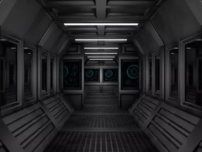 Sci Fi Corridor 3D model