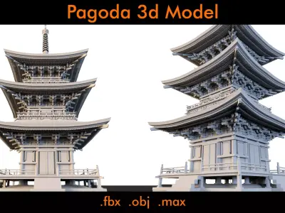 Pagoda- 3d Model 3D model