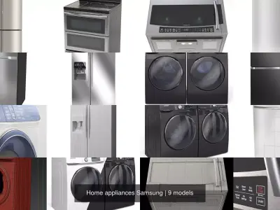 Home appliances Samsung 3D Model Pack