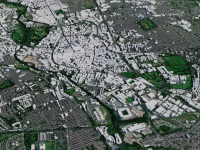 Leicester - England 3D model