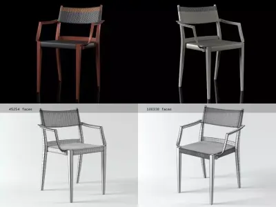 Play armchair braided 3D model