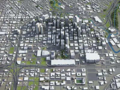 Greater Houston - metropolitan area 3D Model Pack