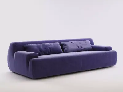 Norton sofa velvet 3D model