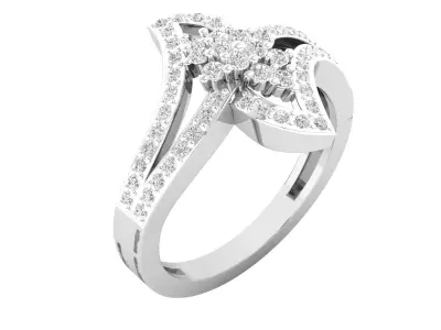 Women Ring Render 3dm STL MTL SLC JCD OBJ FBX Details 3D print model 5