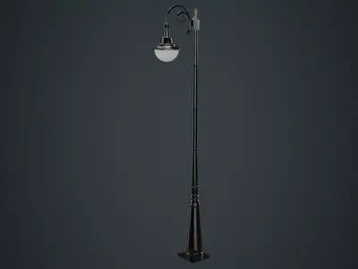 Street Light 4A Low-poly 3D model