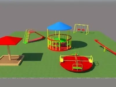 playground 3D model 8