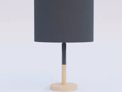 Minimal modern lamp Low-poly 3D model