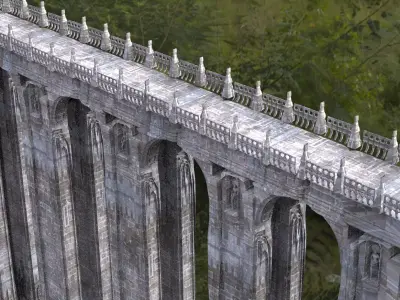 Bridges connection Tall 2 3D model