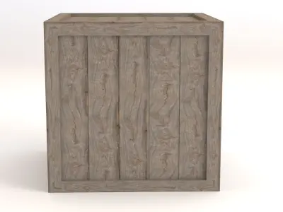 Wooden Box 3D model