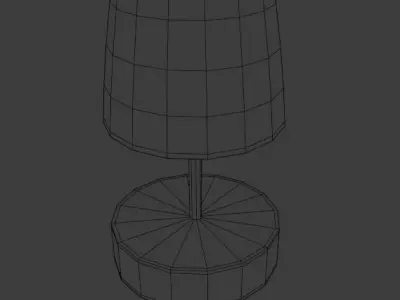 Lamp with metal base Free 3D model