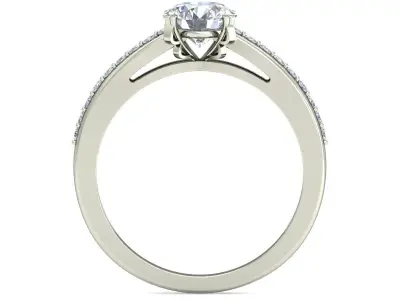 Women Wedding Engagement Ring 3D print model 21
