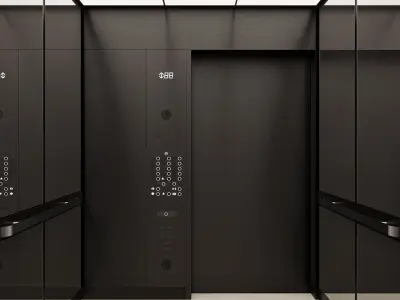 Modern style elevator 3D model