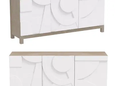 Bernhardt Interiors  Brindisi Buffet Cabinet 3D model