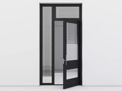 Aluminium door 82 3D model