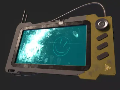 SciFi Device Controller V1  Low-poly 3D model