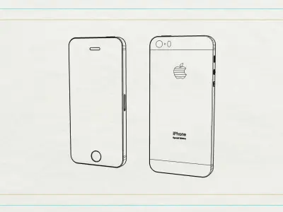 IPHONE 5S  Free low-poly 3D model