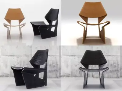 Side chair 3D model buy