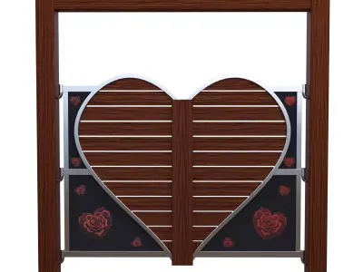 Interior Fantasy Gate Low-poly 3D model