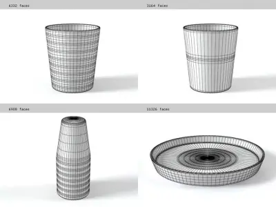 Cobalt Dinnerware 3D model