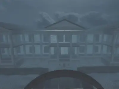 Horror Game-Ready Mansion Environment Low-poly 3D model