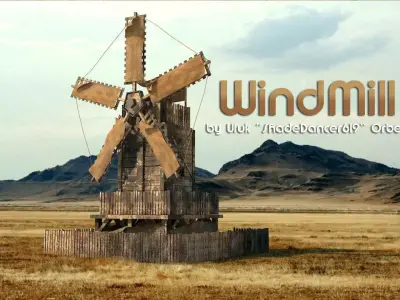 Old Windmill House 3D model