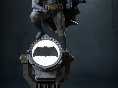 Batman on the Bat Signal Collectible  3D print model