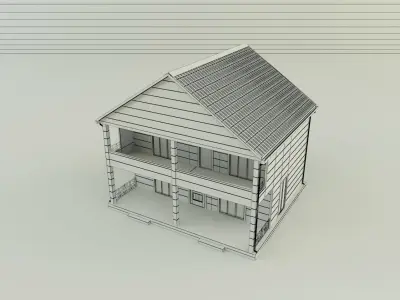 model houses 11 3D model