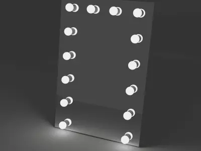 Mirror with light model 3D model