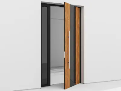Aluminium door 140 3D model