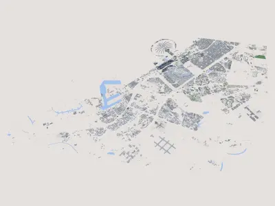 Dubai City United Arab Emirates 3D model