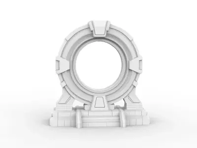 Sci-fi Portal 3D Printable 3D print model
