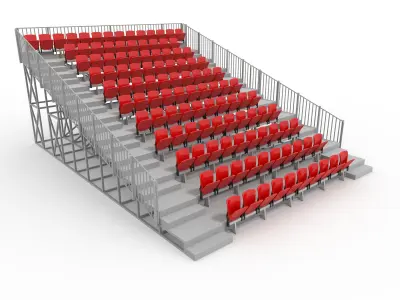 Collection Bleachers 9 3D Model Pack