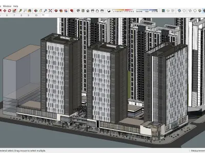 Sketchup Shopping Center G6 3D model