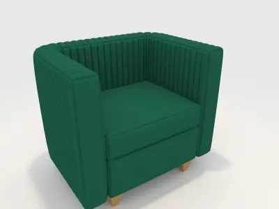 Collection Sofa 1 Seater 4 3D Model Pack