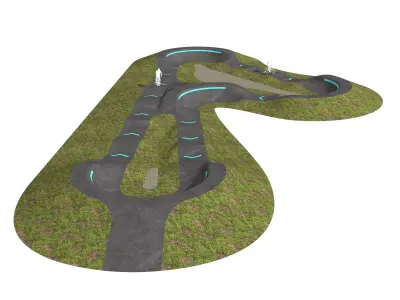Pump track 05 3D model