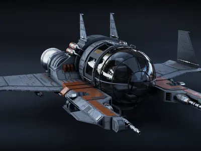 Spaceship 3d Model - Blender 3D model