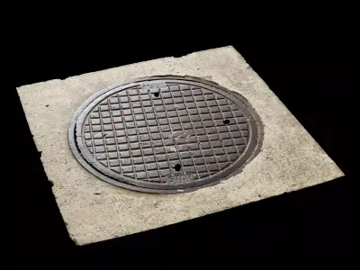 Manhole cover 04 Texture