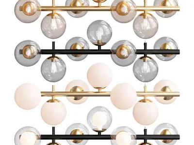Cluster 7 Lamps 3D model