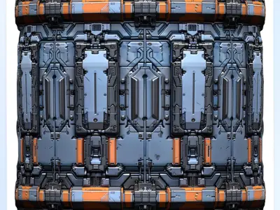 Sci-FI Seamless Texture Texture 3