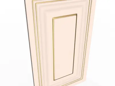 Kitchen Cabinet Door Classic 04 Low-poly 3D model