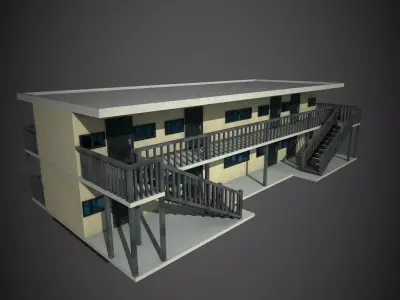 Apartment 01 Low-poly 3D model